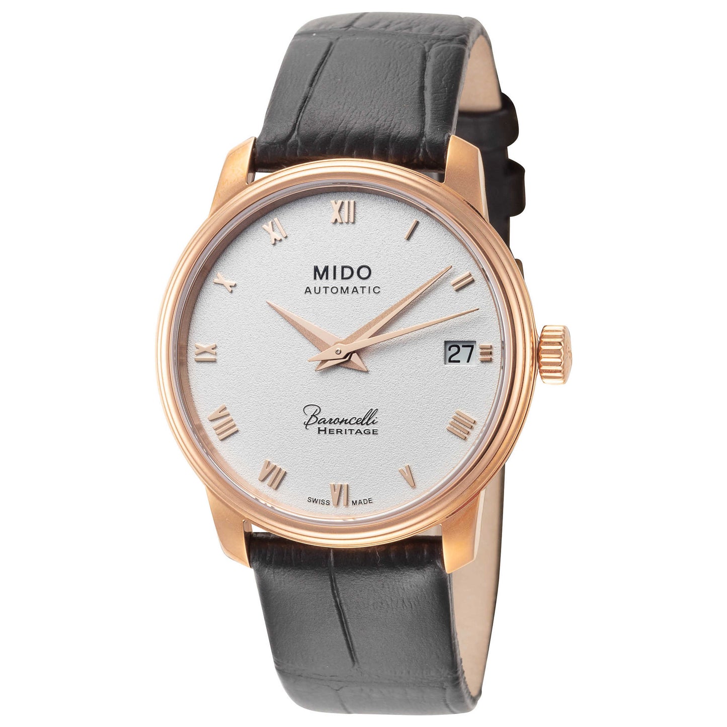 Front view of Mido Baroncelli III Women's Automatic Watch M0272073601300