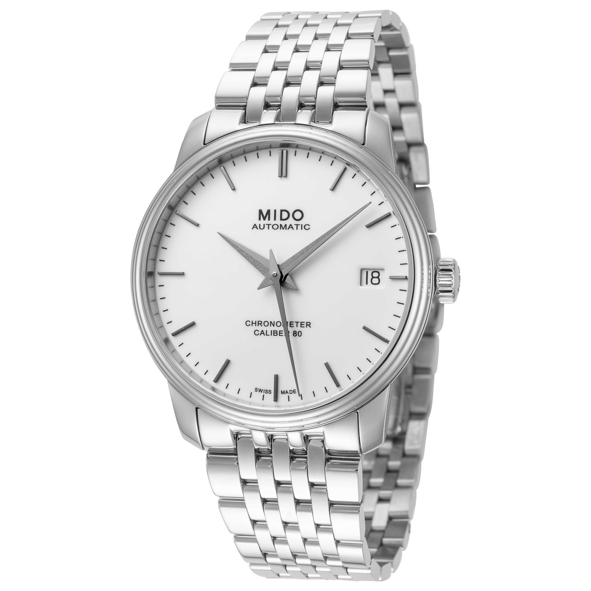 Front view of Mido Baroncelli III Women's Automatic Watch M0272081101100
