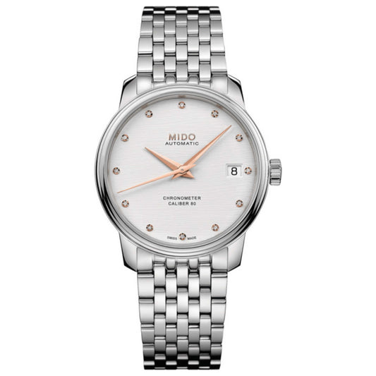 Front view of Mido Baroncelli Women's Automatic Watch M0272081103600