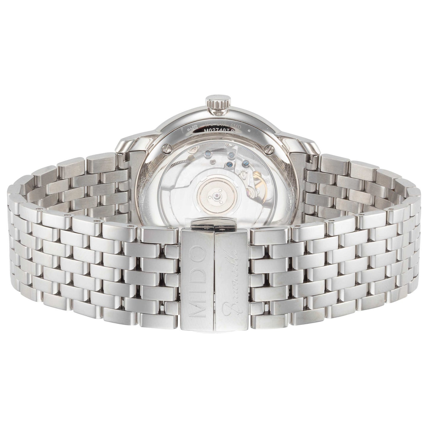 Back view of Mido Baroncelli III Men's Automatic Watch M0274071105000