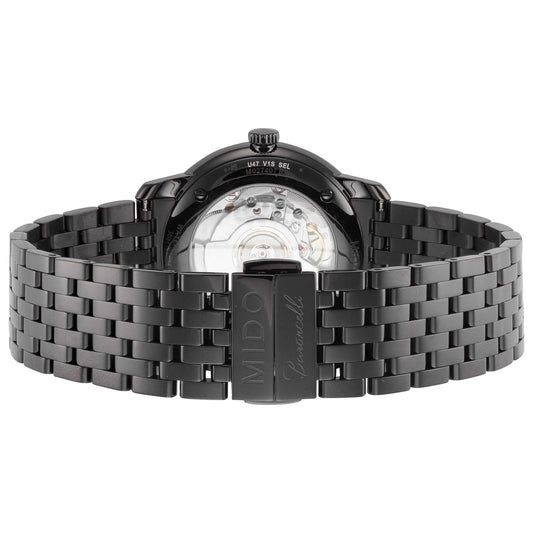 Back view of Mido Baroncelli III Men's Automatic Watch M0274073305000