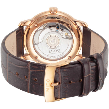 Back view of Mido Baroncelli II Men's Automatic Watch M0274073608000