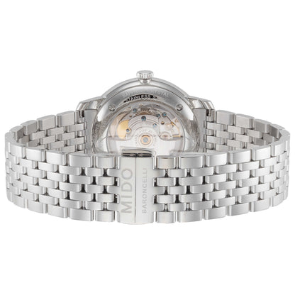 Back view of Mido Baroncelli III Men's Automatic Watch M0274081101100