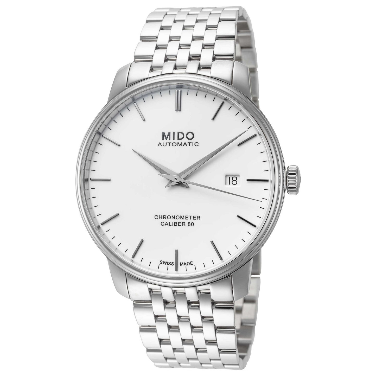 Front view of Mido Baroncelli III Men's Automatic Watch M0274081101100