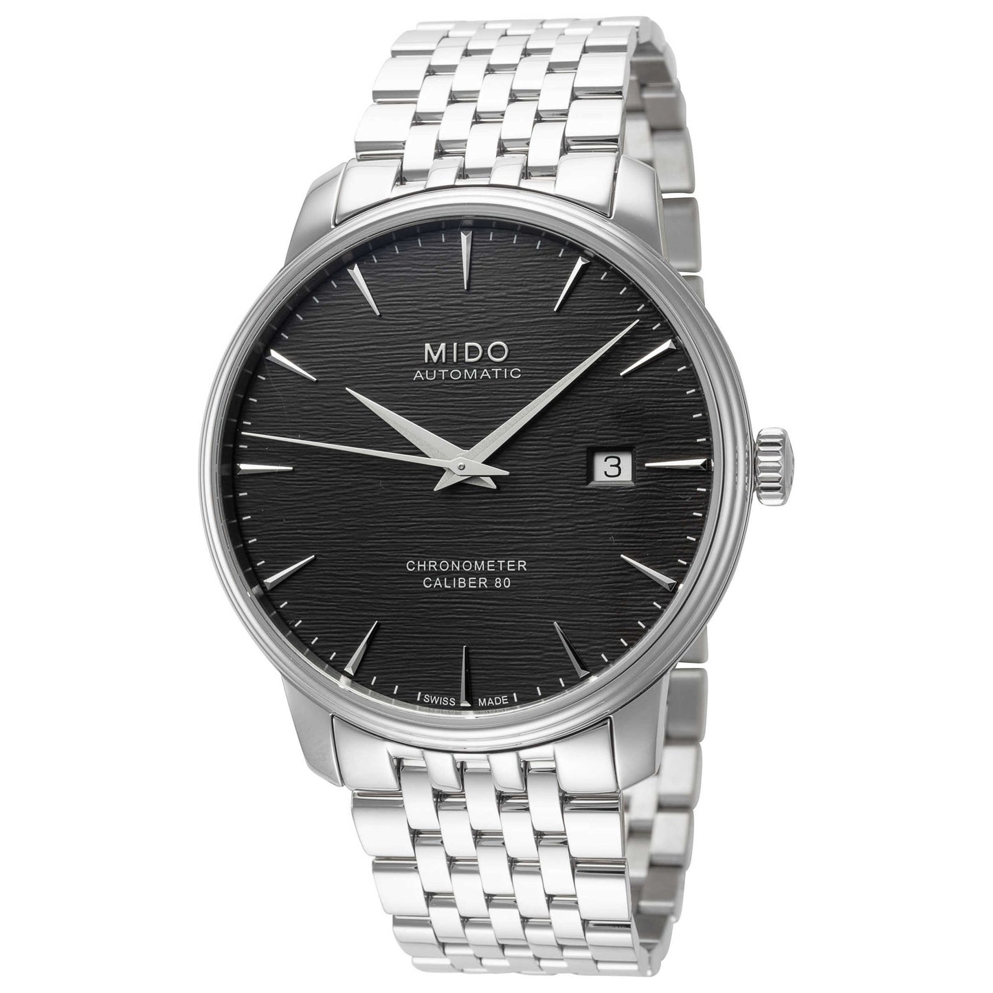 Front view of Mido Baroncelli III Men's Automatic Watch M0274081106100