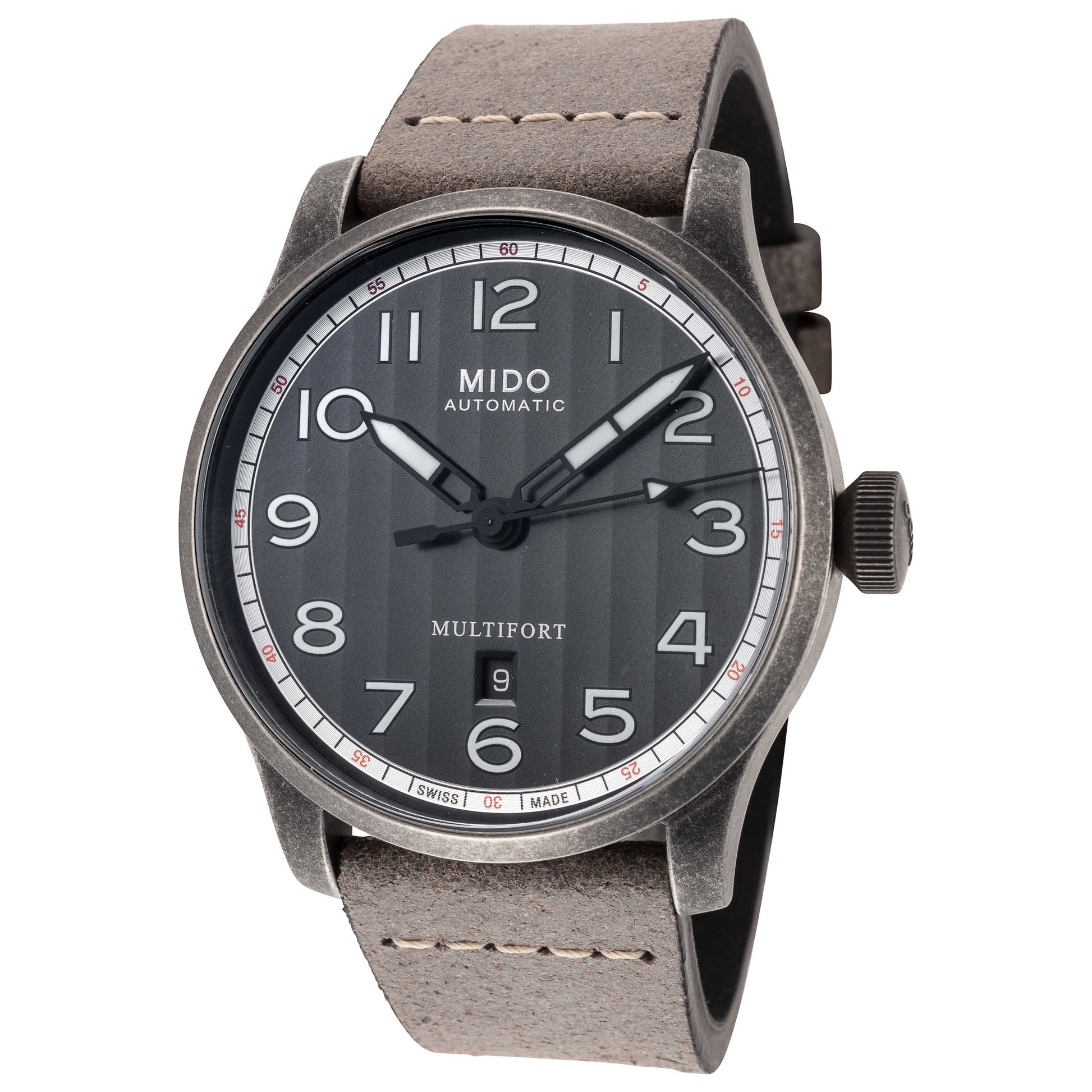 Front view of Mido Multifort Men's Automatic Watch M0326073605000