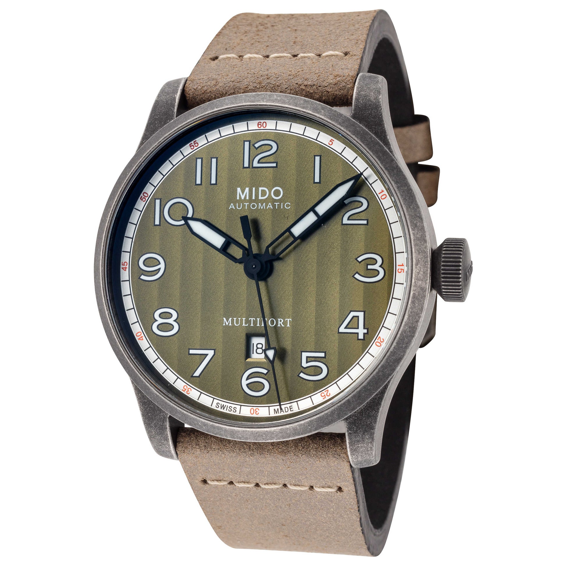 Front view of Mido Multifort Men's Automatic Watch M0326073609000