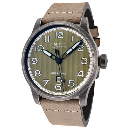 Front view of Mido Multifort Men's Automatic Watch M0326073609000