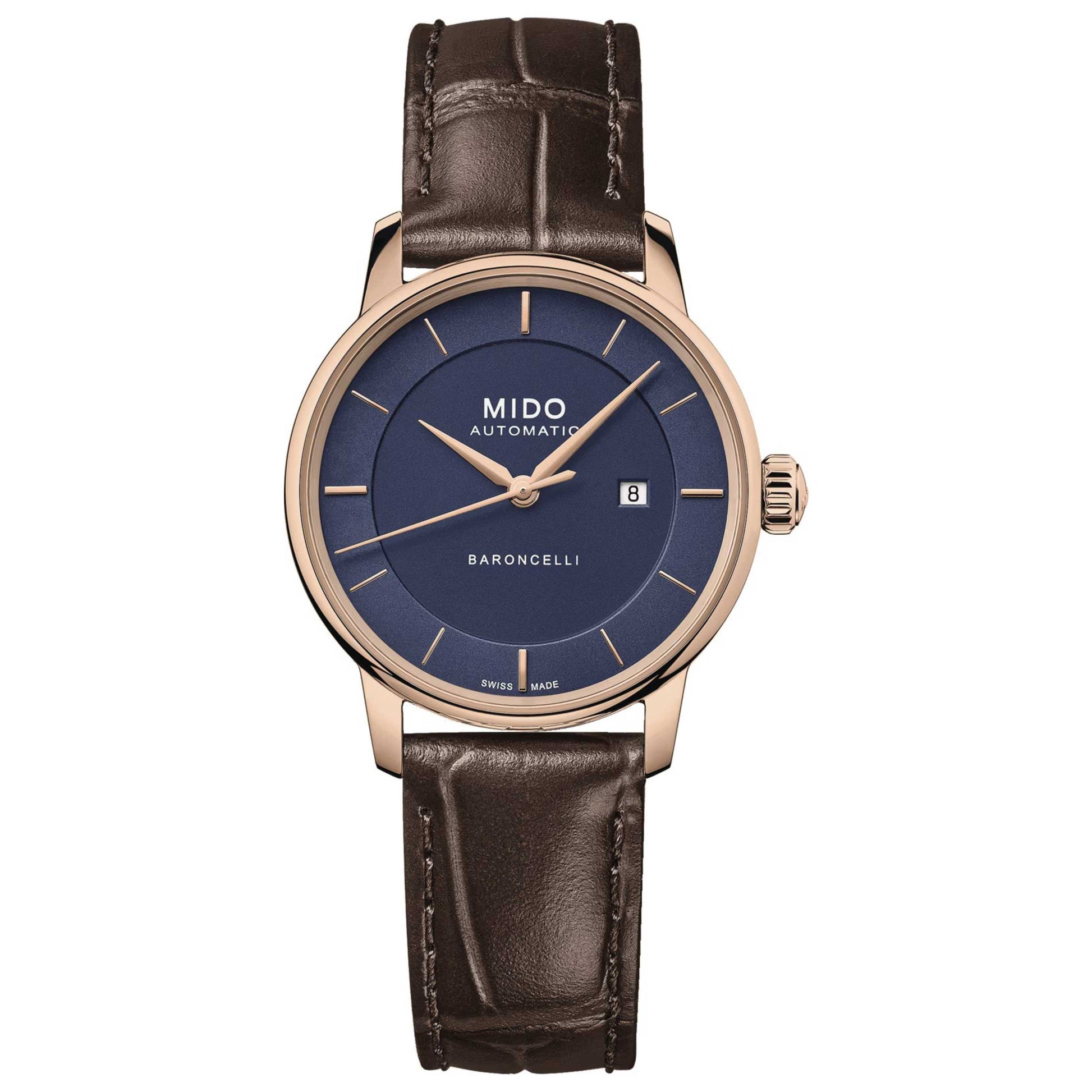 Front view of Mido Baroncelli Women's Automatic Watch M0372073604100