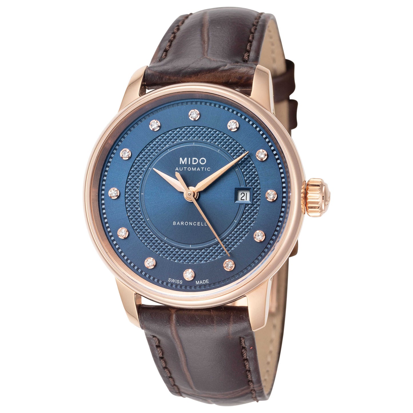 Front view of Mido Baroncelli Women's Automatic Watch M0372073604601