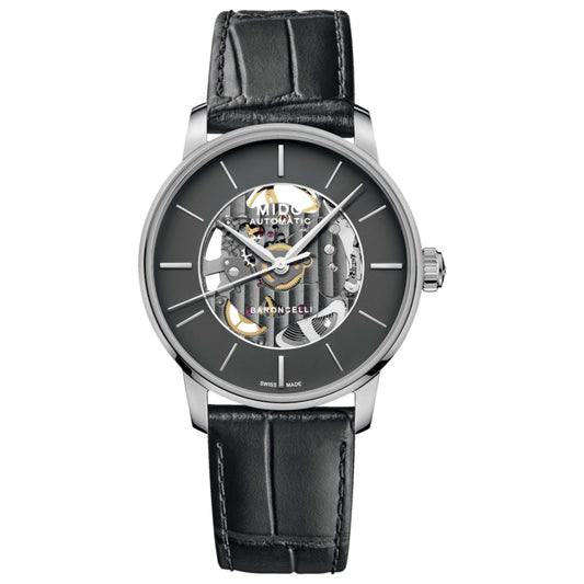 Front view of Mido Baroncelli Men's Automatic Watch M0374361606100