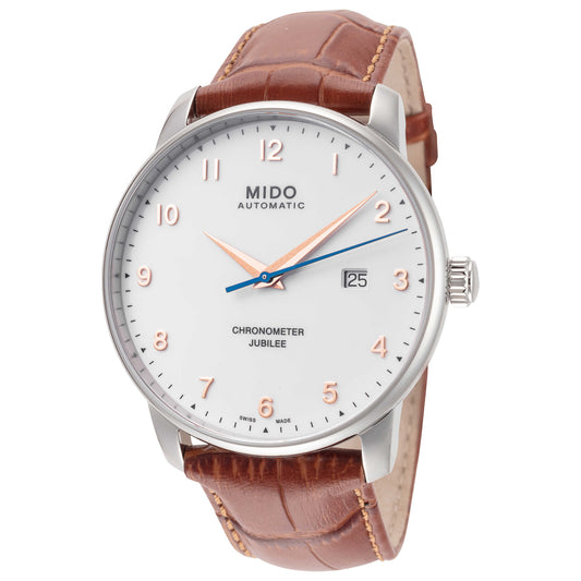 Front view of Mido Baroncelli Jubilee Men's Automatic Watch M0376081626200