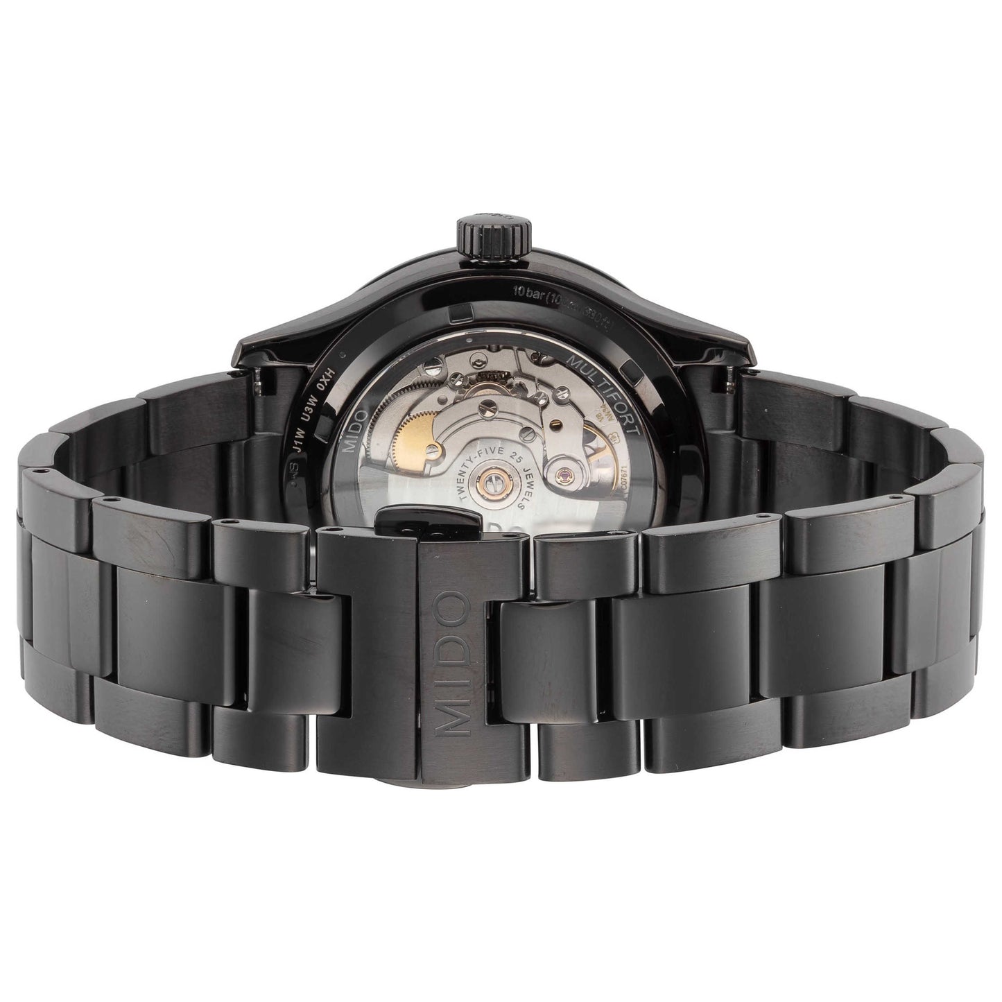 Back view of Mido Multifort III Men's Automatic Watch M0384243306100
