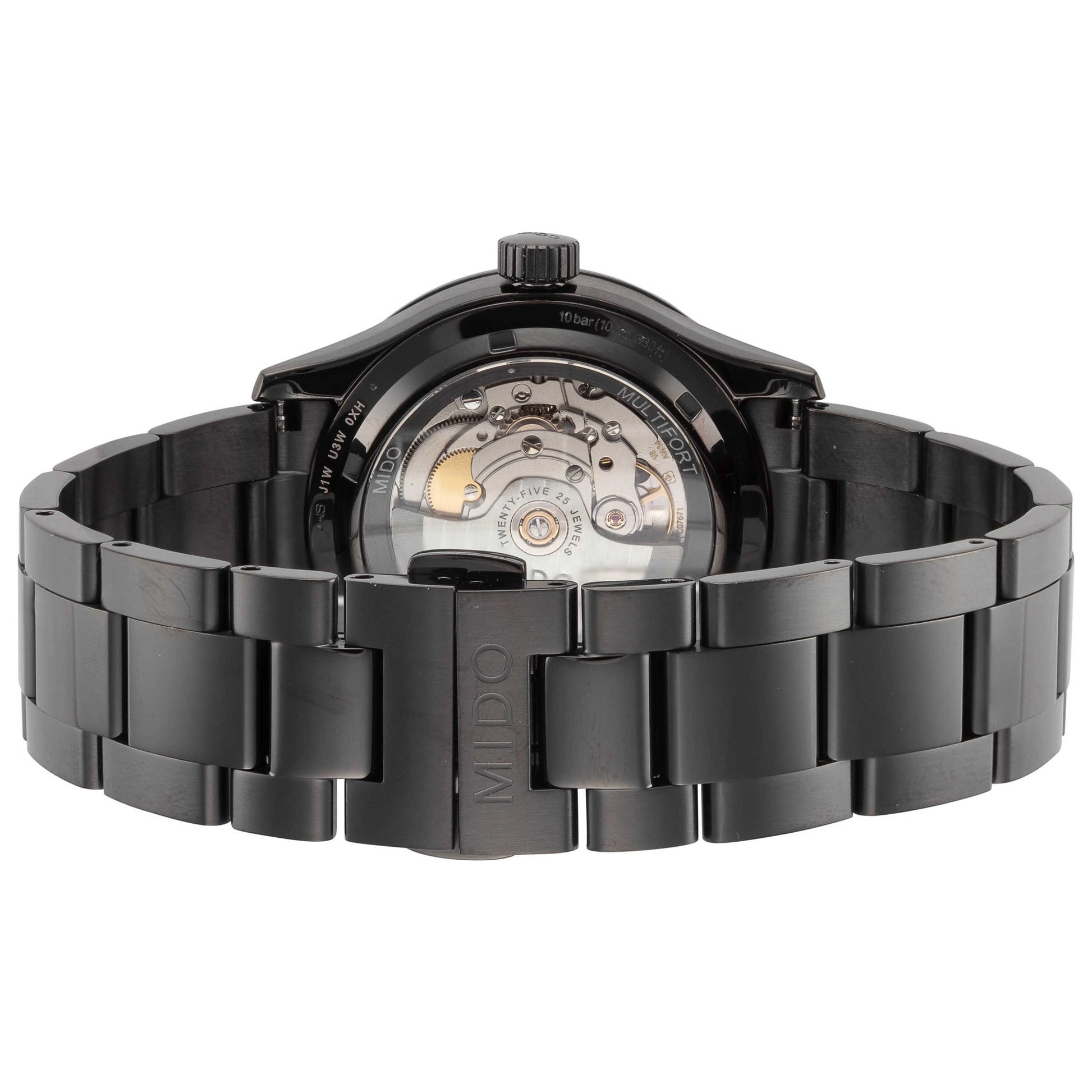 Back view of Mido Multifort III Men's Automatic Watch M0384243306100