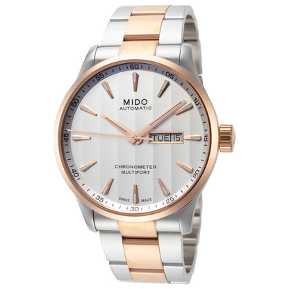 Front view of Mido Multifort Men's Automatic Watch M0384312203100