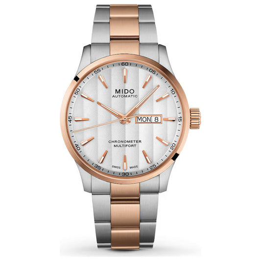 Front view of Mido Multifort Men's Automatic Watch M0384312203100