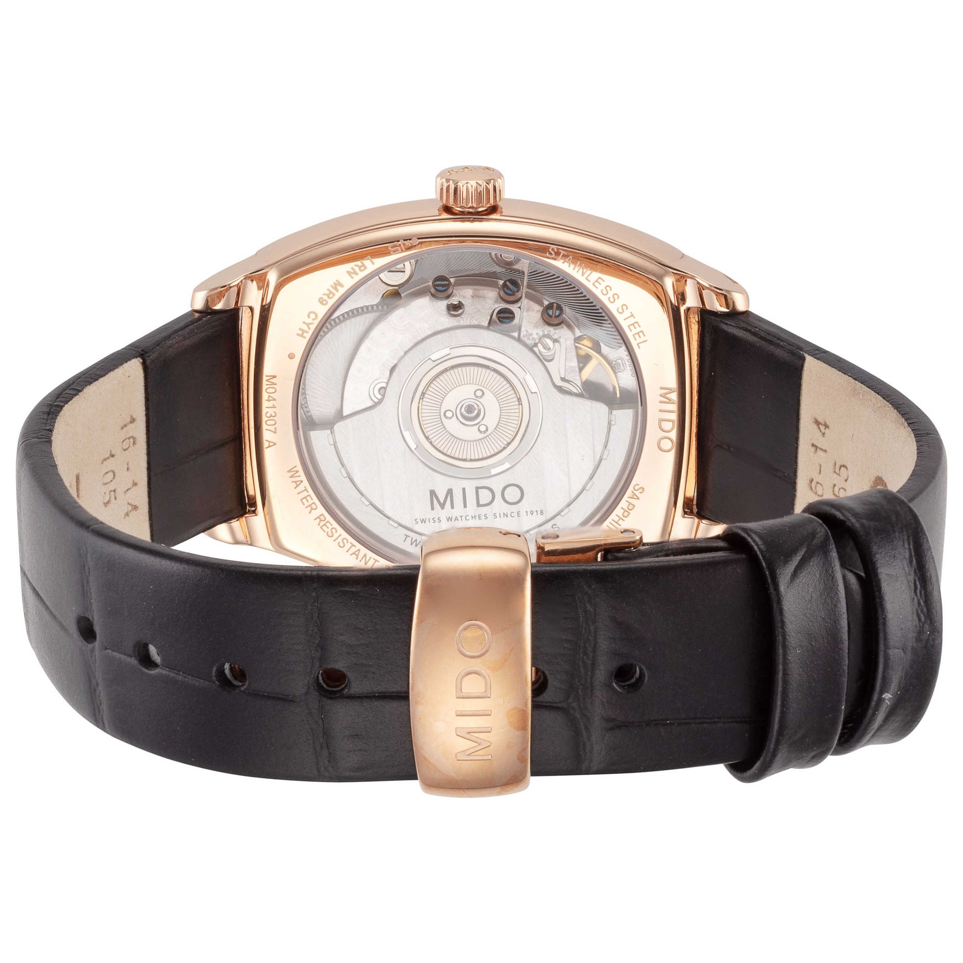 Back view of Mido Baroncelli Women's Automatic Watch M0413073601600