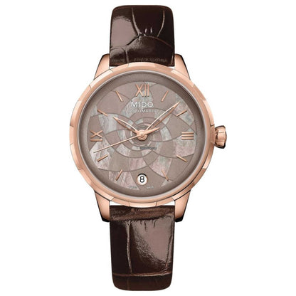 Front view of Mido Rainflower Women's Automatic Watch M0432073616800