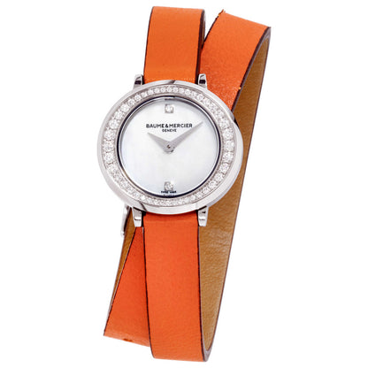 Front view of Baume and Mercier Promesse Core Women's Quartz Watch M0A10290