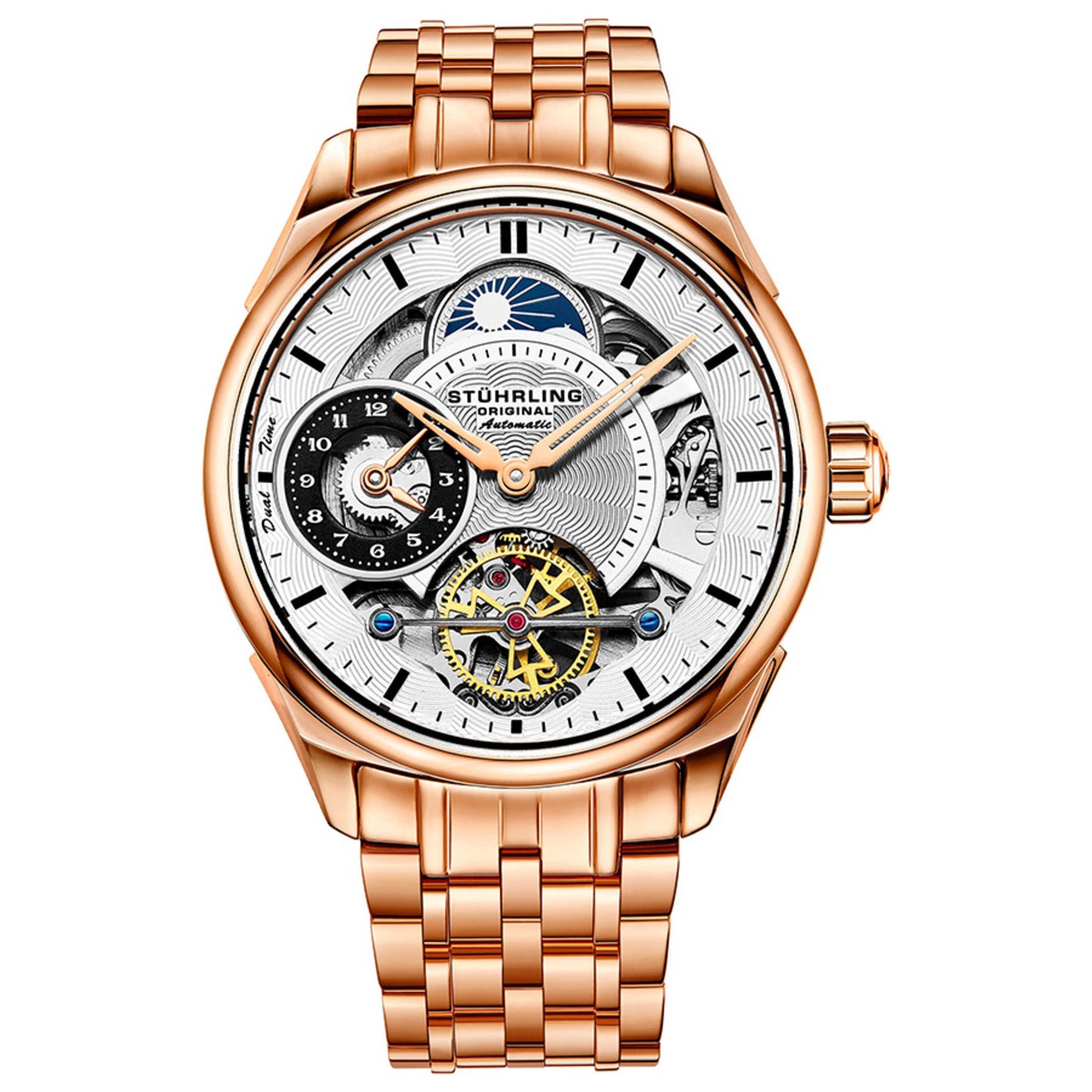 Front view of Stuhrling Legacy Men's Automatic Watch M13691