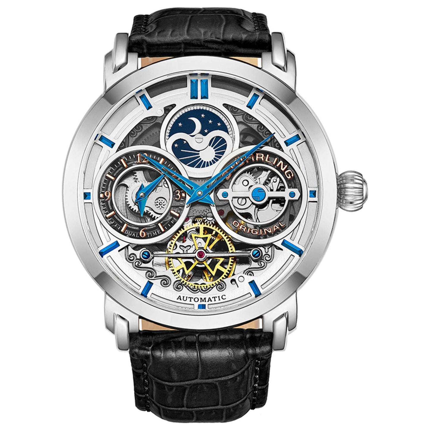 Front view of Stuhrling Legacy Men's Automatic Watch M13751