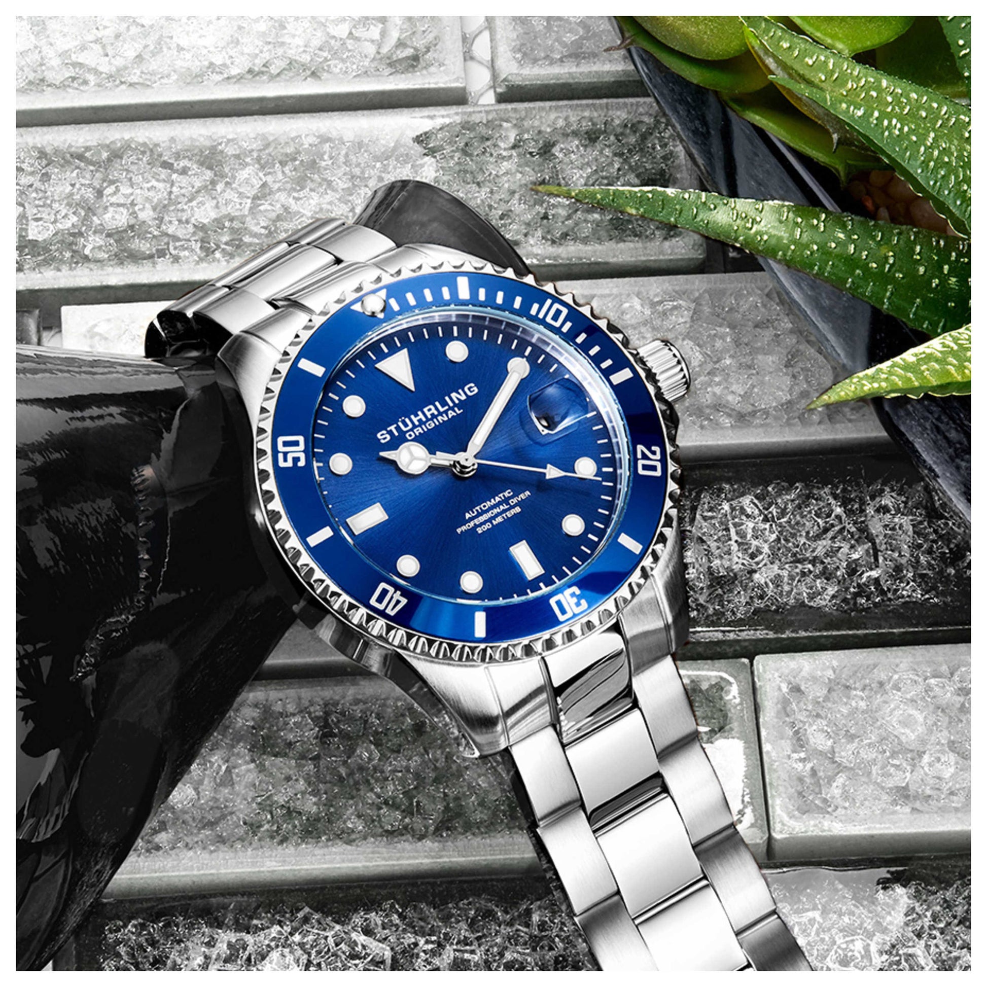 Stuhrling Aquadiver Men's Automatic Watch M13754 - Image #5