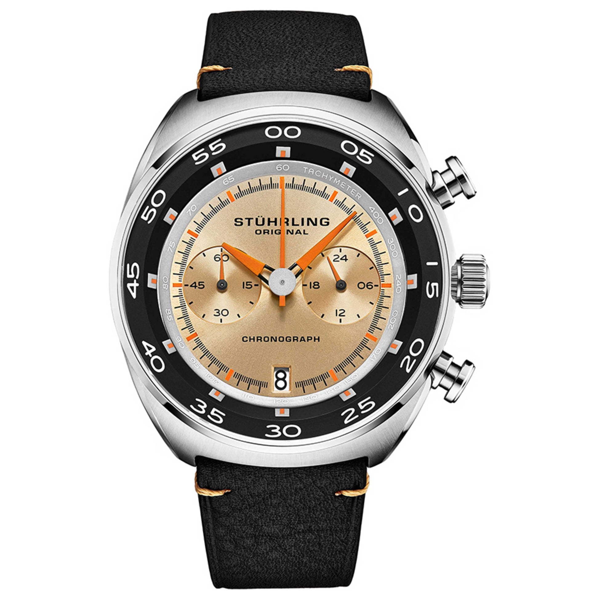 Front view of Stuhrling Monaco Men's Quartz Watch M13772