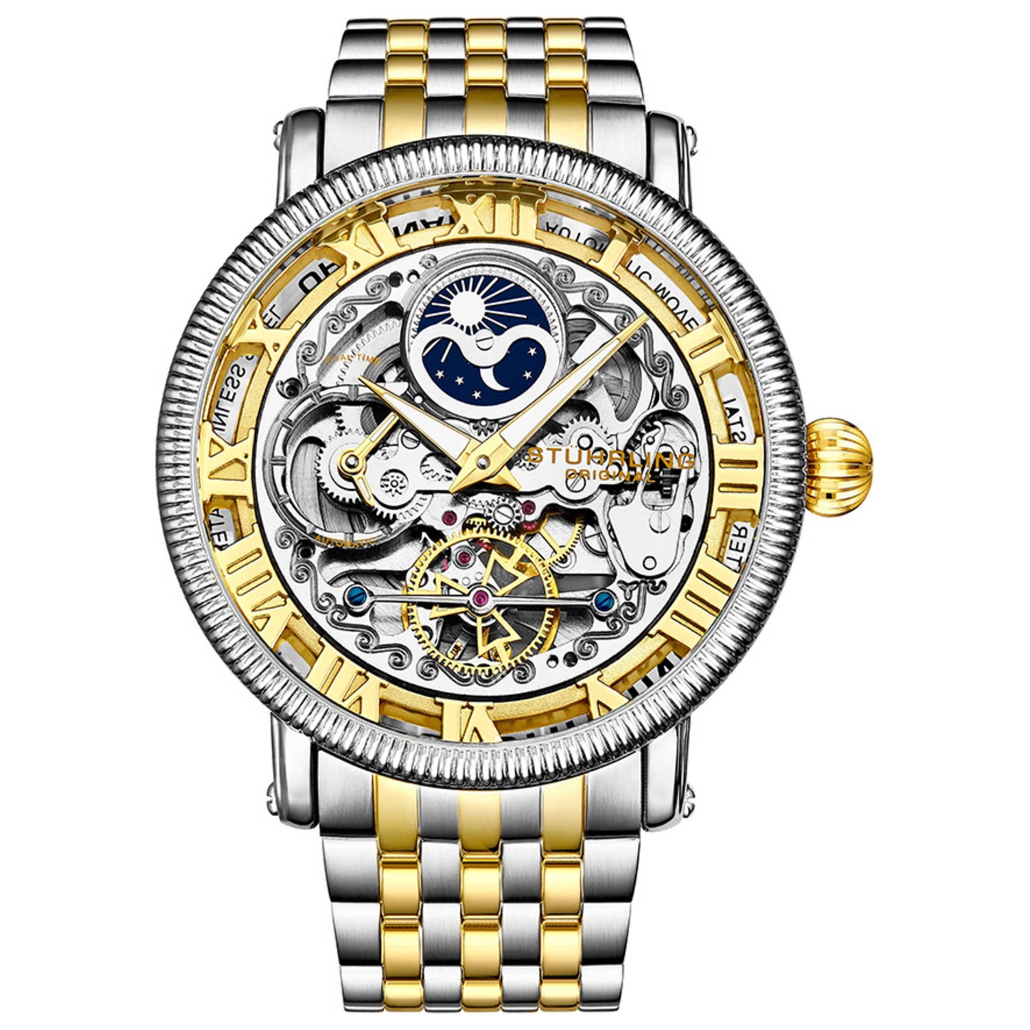 Front view of Stuhrling Legacy Men's Automatic Watch M13774