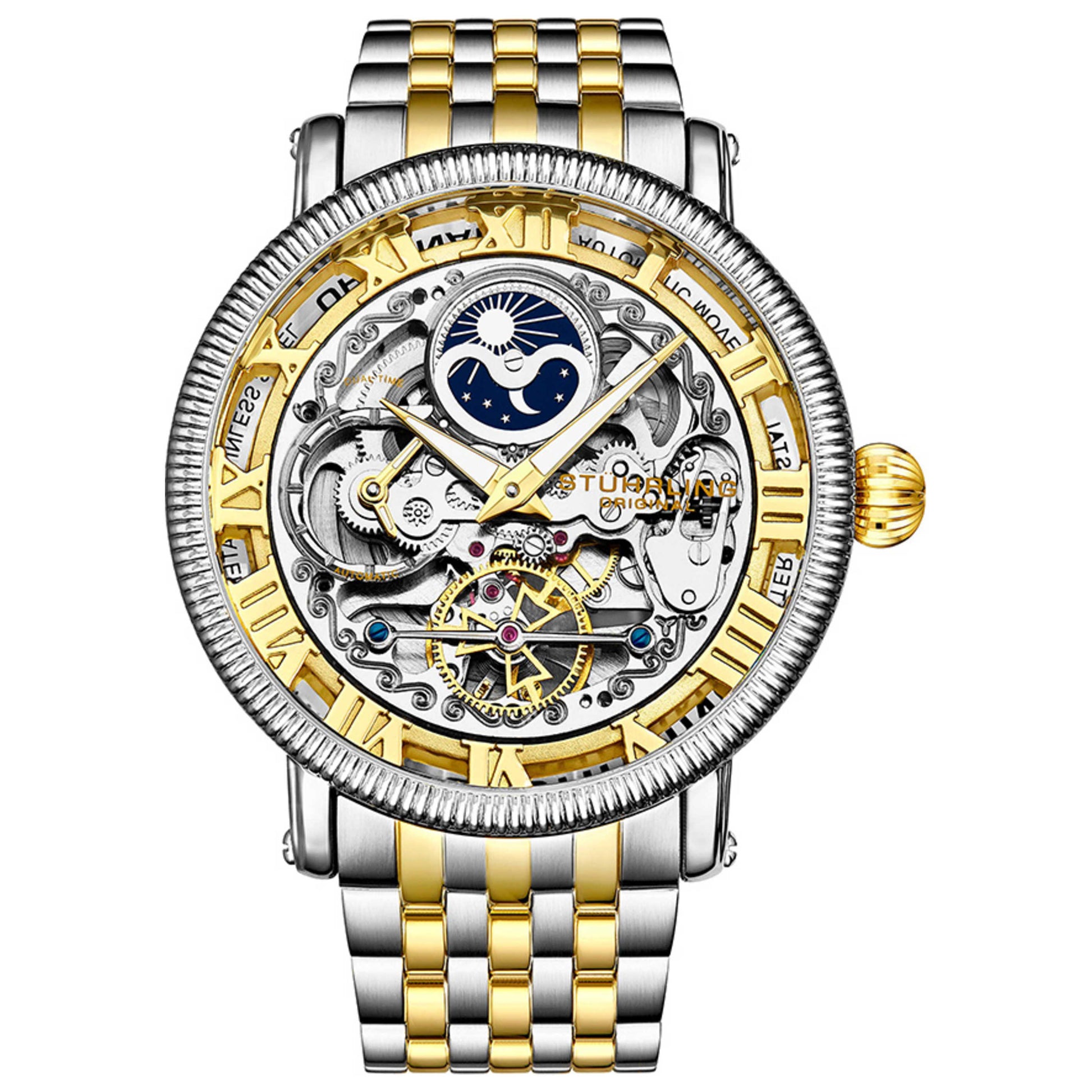 Front view of Stuhrling Legacy Men's Automatic Watch M13774