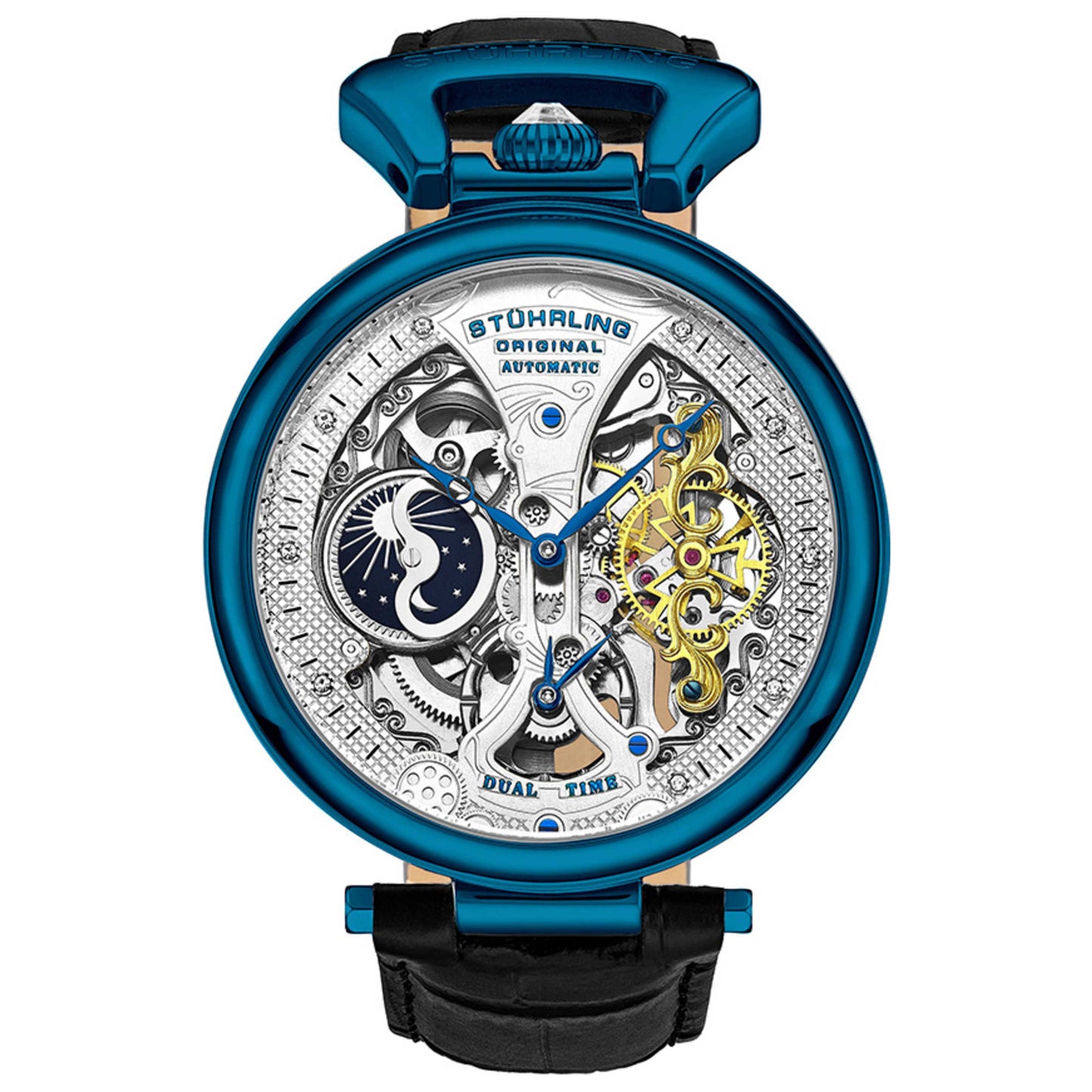 Front view of Stuhrling Legacy Men's Automatic Watch M13779