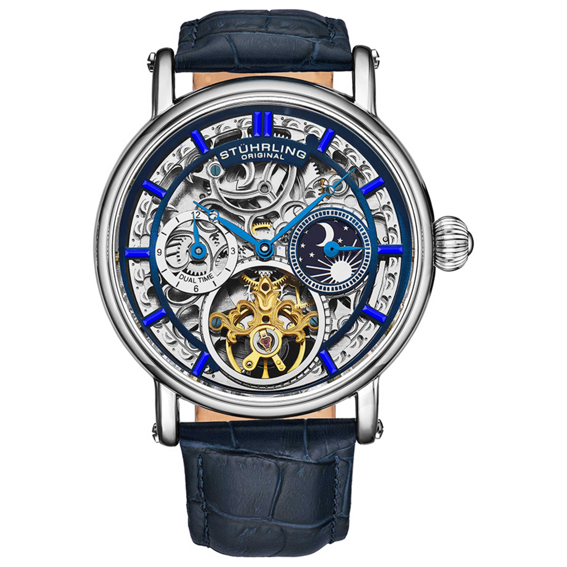 Front view of Stuhrling Legacy Men's Automatic Watch M13790