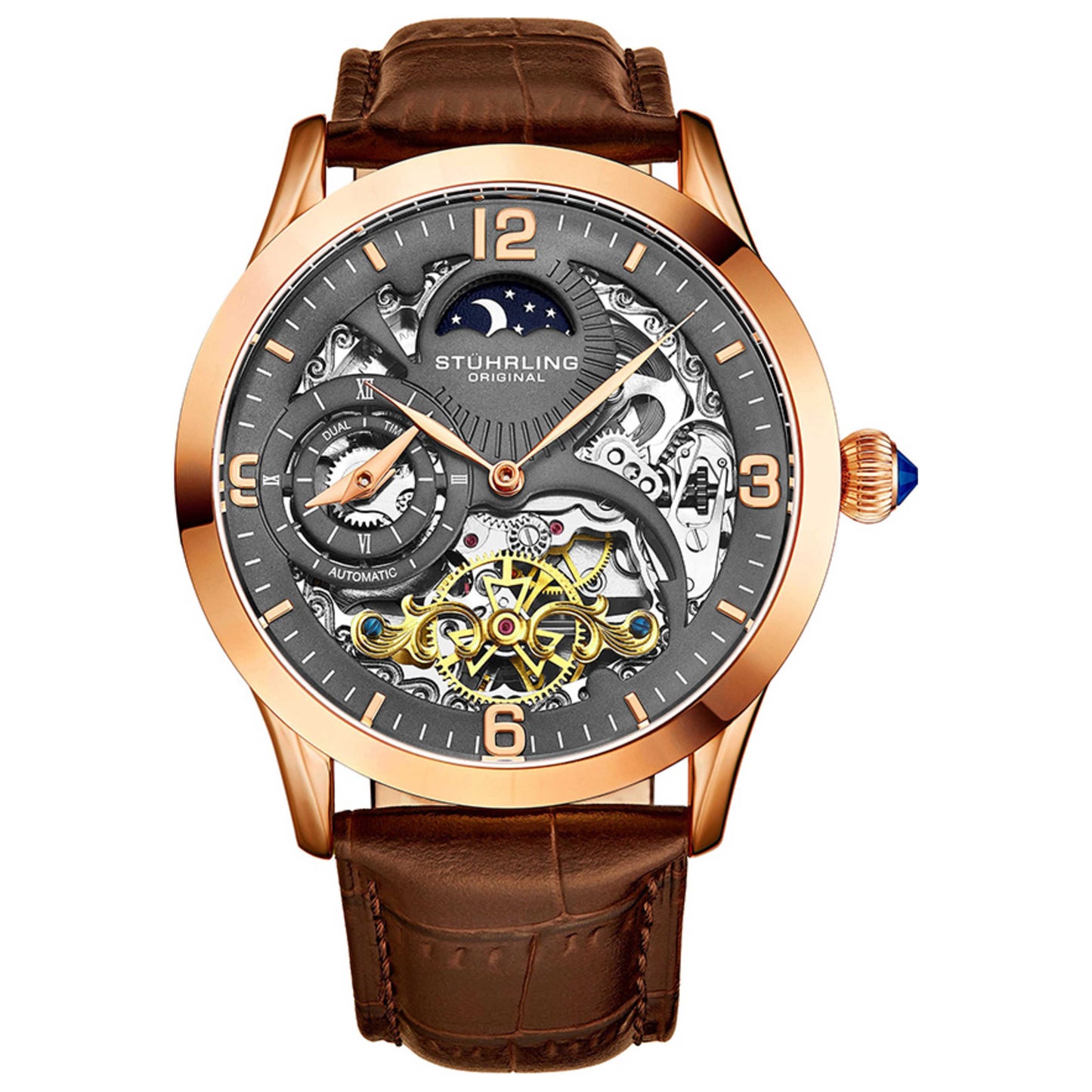 Front view of Stuhrling Legacy Men's Automatic Watch M13805