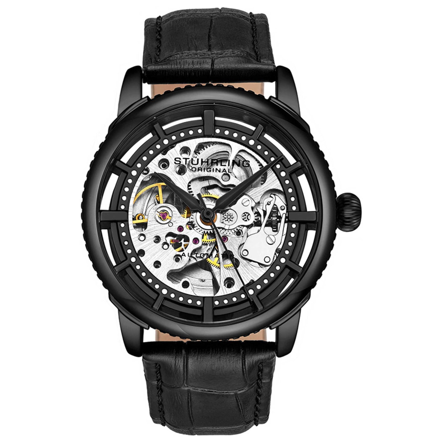 Front view of Stuhrling Legacy Men's Automatic Watch M13842