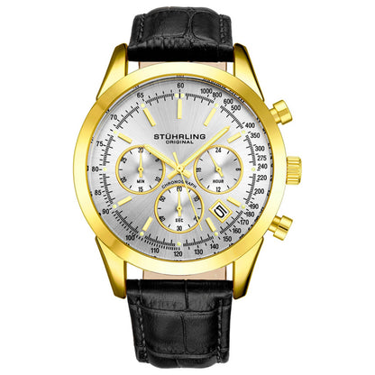 Front view of Stuhrling Monaco Men's Quartz Watch M13862