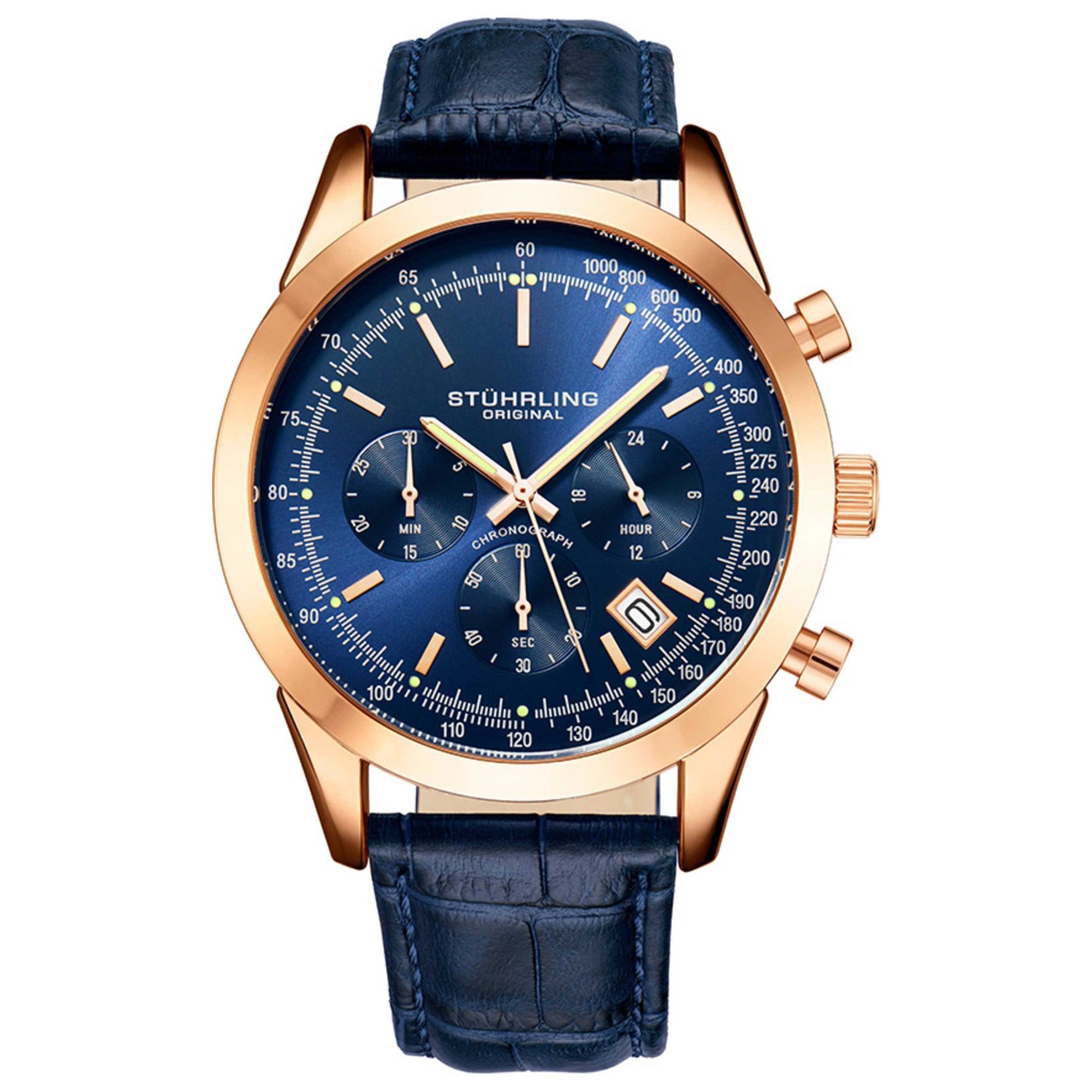 Front view of Stuhrling Monaco Men's Quartz Watch M13865