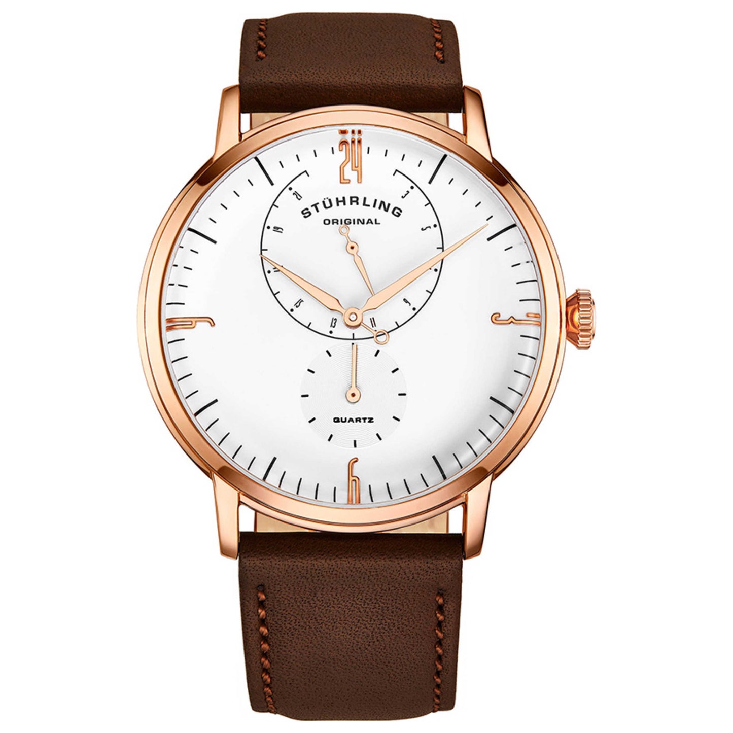 Front view of Stuhrling Symphony Men's Quartz Watch M13866