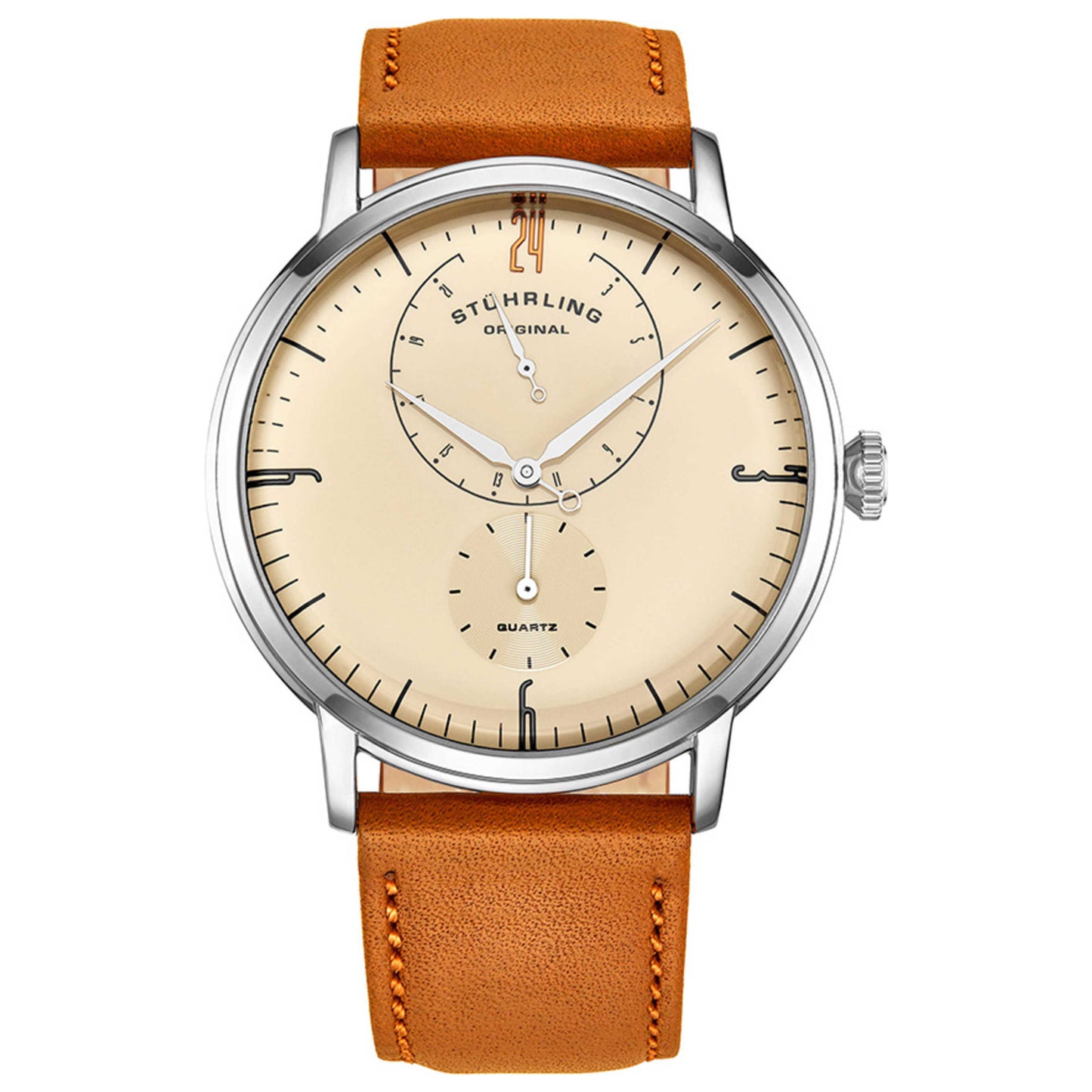 Front view of Stuhrling Symphony Men's Quartz Watch M13871