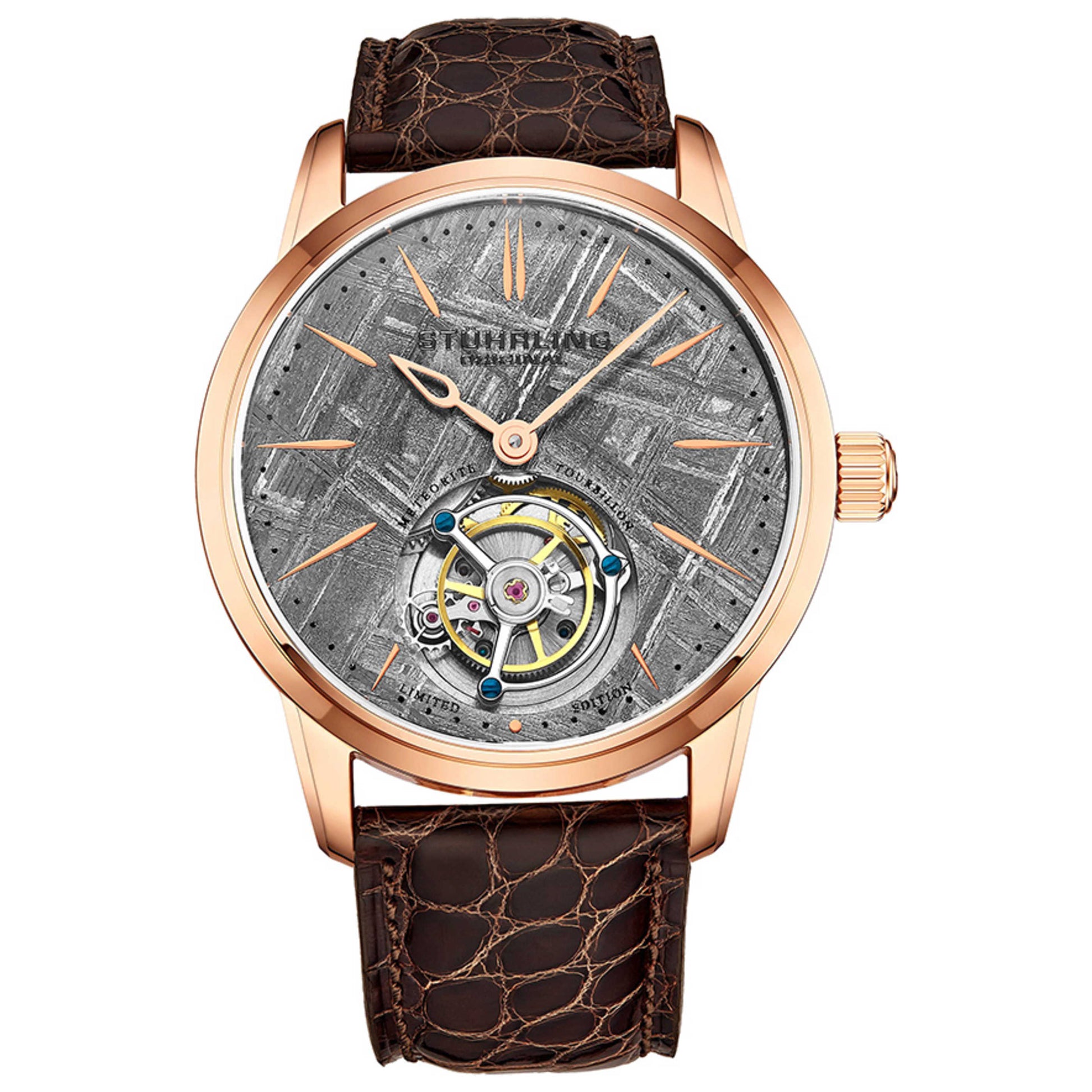Front view of Stuhrling Tourbillon Men's Automatic Watch M13885