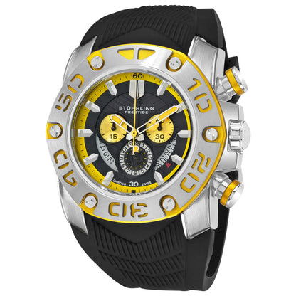 Front view of Stuhrling Aquadiver Men's Quartz Watch M14582
