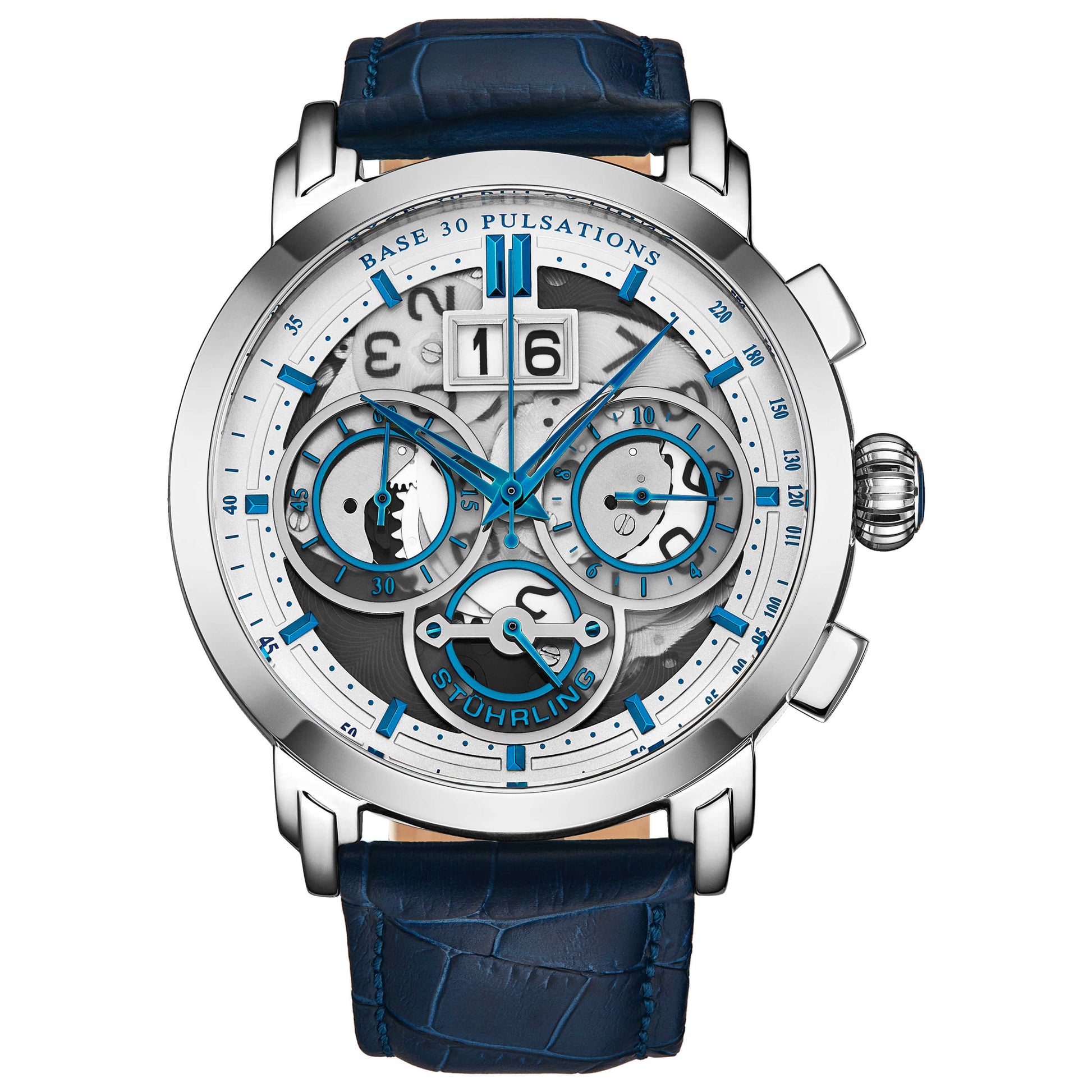 Front view of Stuhrling Imperia Men's Quartz Watch M14591
