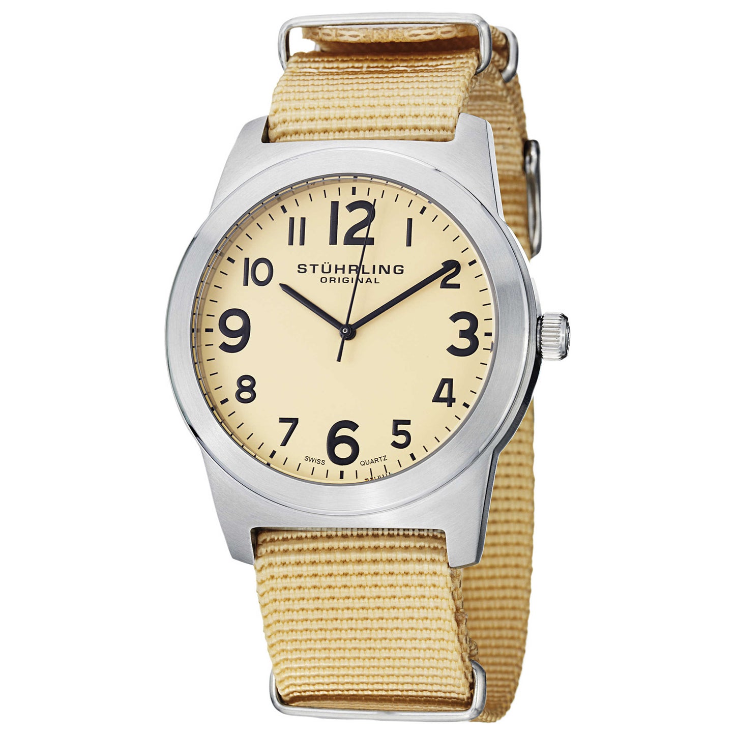 Front view of Stuhrling Aviator Men's Quartz Watch M14599