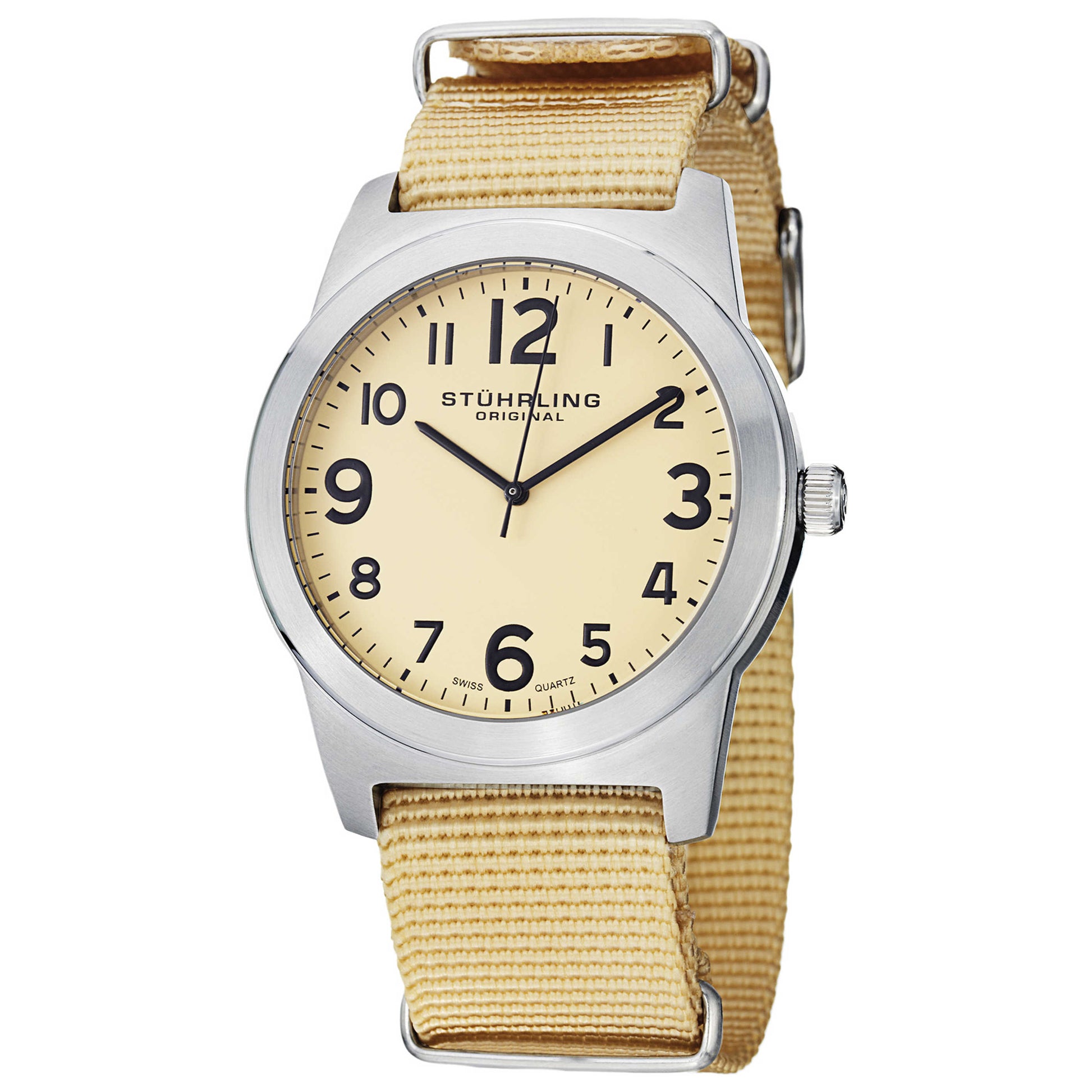 Front view of Stuhrling Aviator Men's Quartz Watch M14599