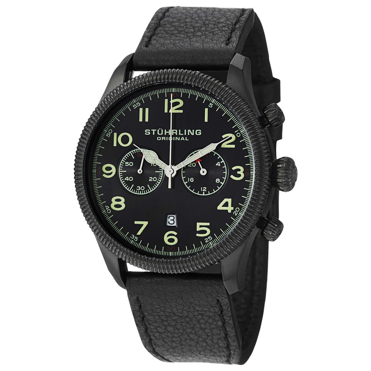 Front view of Stuhrling Monaco Men's Quartz Watch M14614
