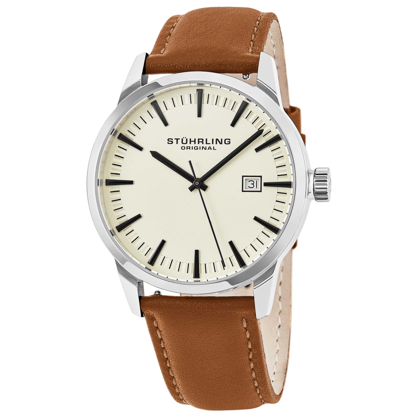 Front view of Stuhrling Symphony Men's Quartz Watch M14626