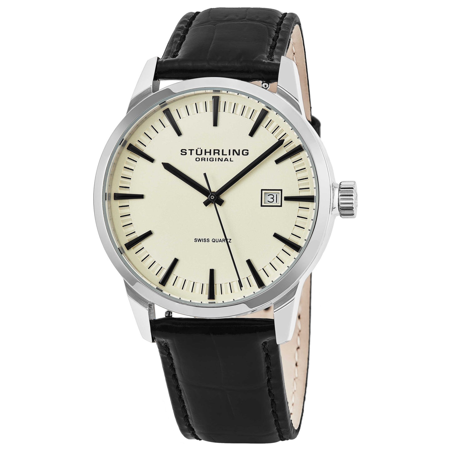 Front view of Stuhrling Symphony Men's Quartz Watch M14629
