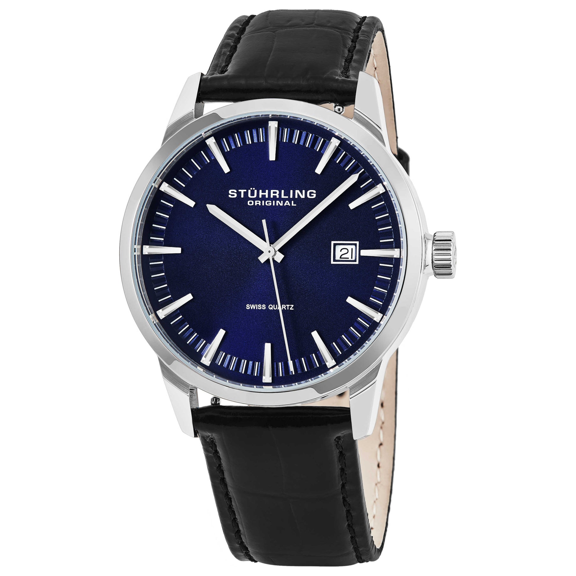 Front view of Stuhrling Symphony Men's Quartz Watch M14630