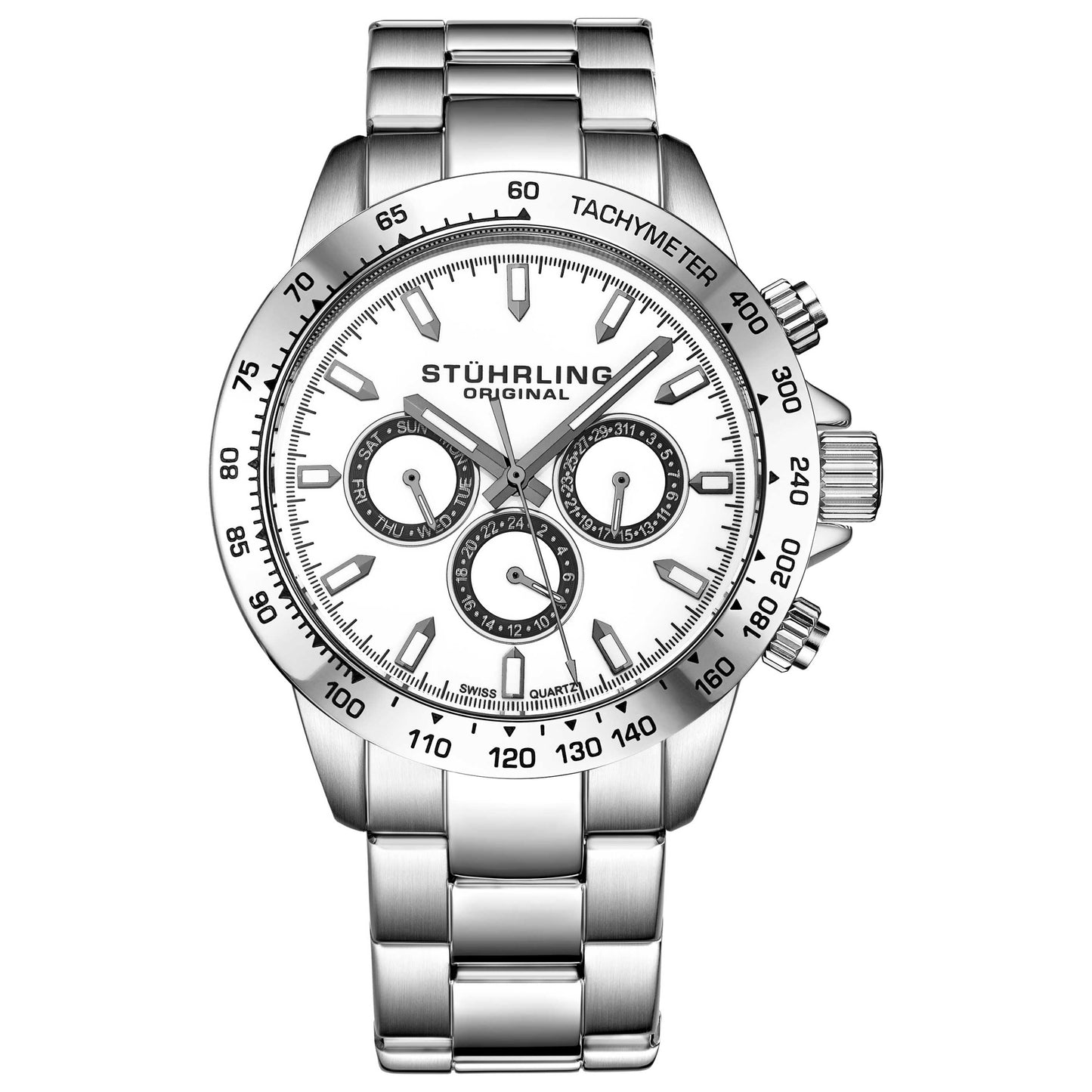 Front view of Stuhrling Monaco Men's Quartz Watch M14650