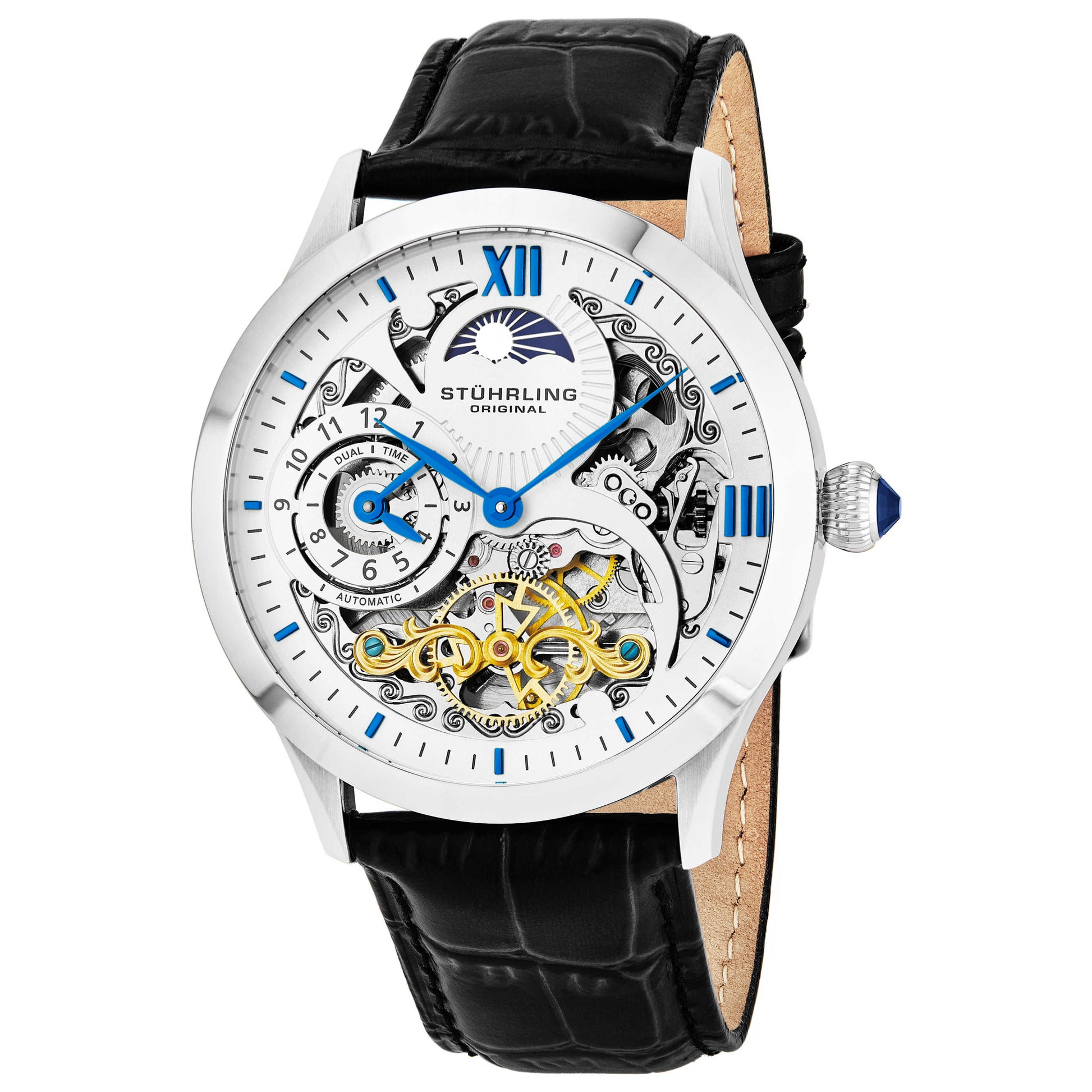 Front view of Stuhrling Legacy Men's Automatic Watch M14664