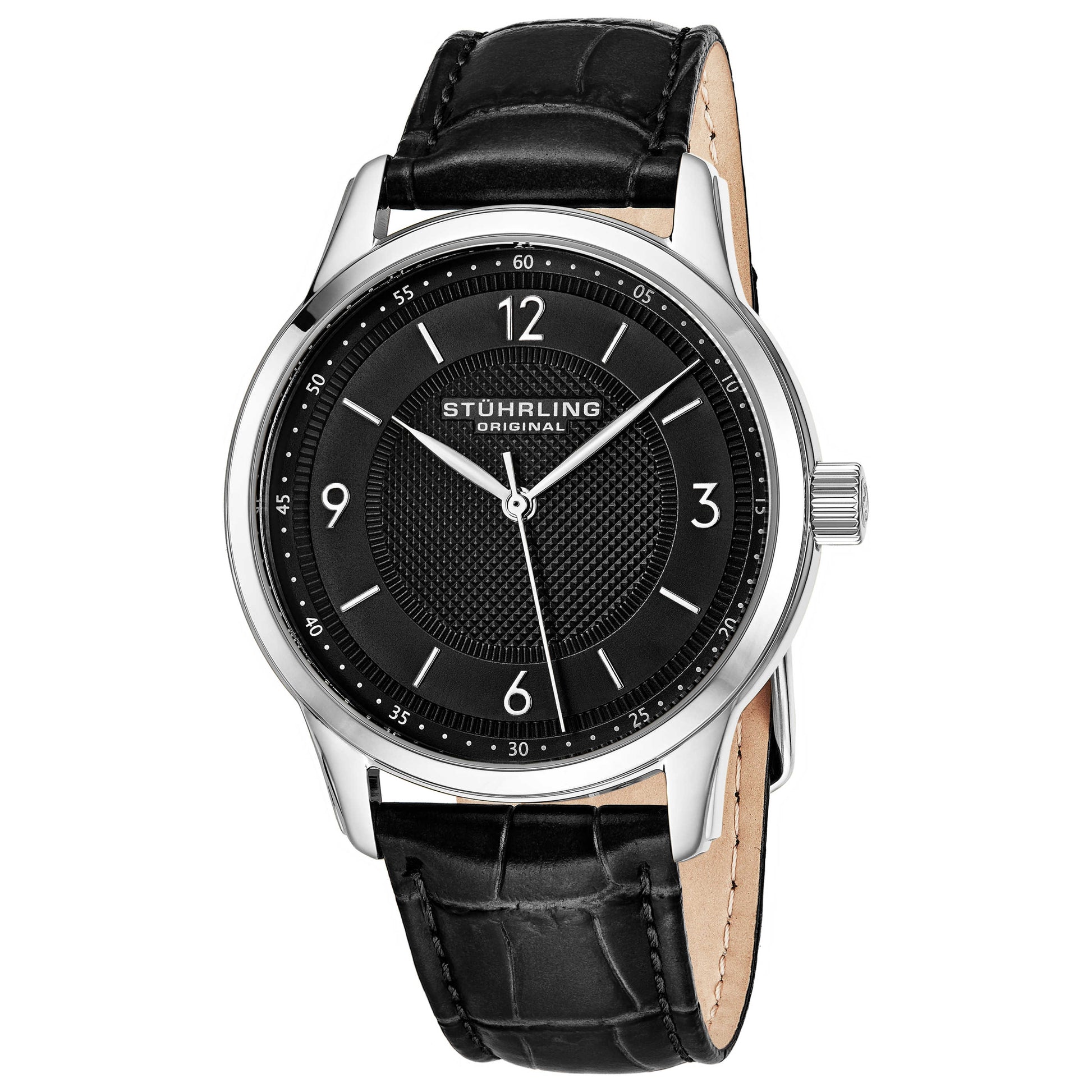 Front view of Stuhrling Symphony Men's Quartz Watch M14665