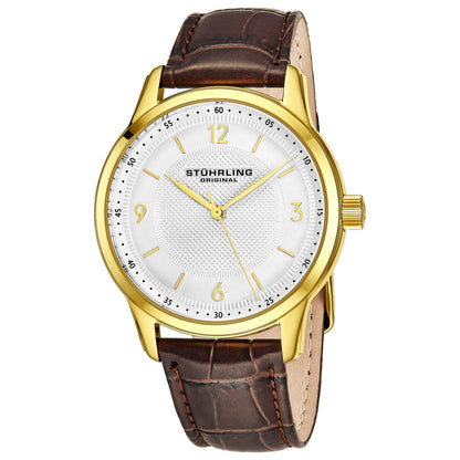 Front view of Stuhrling Symphony Men's Quartz Watch M14666